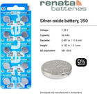 Renata 390 Sr1130sw Batteries - 1 55v Silver Oxide 390 Watch Battery  2 Count 