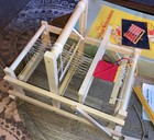Vintage German Schul-webrahmen Wooden Weaving Loom  1   Original Box