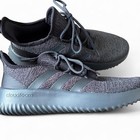 Adidas Cloudfoam Kids Gray Low Top Lace-up Athletic Sneakers Us 6
