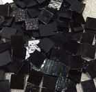 1 2  Black Stained Glass Mosaic Tiles  100 Pieces 