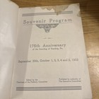 Souvenir Program Of The 175th Anniversary Of The Founding Of Reading Pa   1923