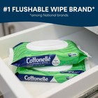 Cottonelle Gentleplus Flushable Wet Wipes With Aloe   Vitamin E  4 Flip-top Pack