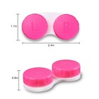 Aoutrow 16 Pack Mini Contact Lens Case Set  Colorful Bulk Box Holder