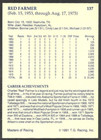 Red Farmer Signed Auto 1991 Masters Of Racing Card  137 Nascar Hof