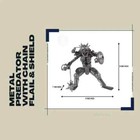 Metal Predator With Chain Flail   Shield   Handcrafted Model W  Samurai Armor