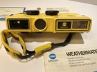Minolta Weathermatic A 110 Film Yellow Underwater Camera   Docs