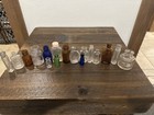 Lot Of 17 Vintage Medicine Bottles amber cobalt emerald