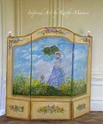 Dollhouse Miniature Hand Painted Monet Room Screen Divider Furniture K manuel