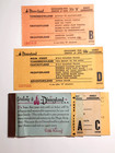 Disneyland Vintage Rare 1958 Adult A - D Ride Admission Ticket Book Disney  