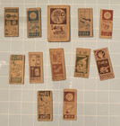 Vintage  menko  Japanese Cards Lot 12 - Mixed  Monsters  Kaiju  Large Dragon