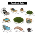 10pcs Miniature Fairy Garden Accessories - Pond Wishing And Mini Landscapes boat
