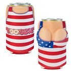 Usa All America Betsy Boobzie Beer Can Cooler Red