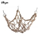 40x40cm Parrot Bird Climbing Net Rope Hammock Swing Hanging Toy