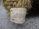 Vintage Russ Ruggles Bears From The Past Teddy Bear Plush 16  Brown Bow Tag 90s
