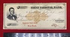 1874  first National Bank  Kendallville  Indiana  revenue  Bank Check vignette 