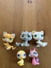 Littlest Pet Shop Lps Hasbro 5 Pets  11  98  290  323  823   Accessories Lot