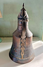 Vintage Middle Eastern  Turkish Hammered Copper Dallah Coffee Pot Large 15  Old