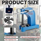 Arbor Press 2 Ton Lever Bench Mountable Bearings Cast Iron Manual Desktop Blue