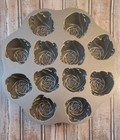 Nordic Ware Sweetheart Rose Mini Cake Cupcake Pan Cast Aluminum 12 Roses Usa