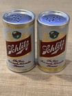 Vintage 1961 Schlitz Beer Advertising Salt   Pepper Shakers Cans In Carrier New