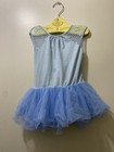Iefiel Dancewear Girls Blue Ballet Skirt Tutu Dress Leotard Halloween Size 4 5
