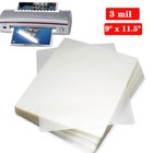 3 Mil Clear Thermal Laminating Pouches Letter 9 x11 5  Size Laminator Sheets Us