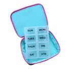 Vera Bradley Weekly Pill Organizer Travel Case Pink Floral Zip Medication Holder