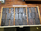 Authentic Letterpress Wood Type Huge 360pt  This Is The Motherload    2 Trays  