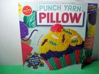 Klutz Punch Yarn Pillow Craft Kit W  Punch Needle Tool  Yarn   Instructions