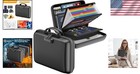 Fireproof File Organizer With Lock - Secure Portable Document Storage 15 5 x1   
