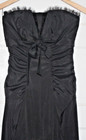 Vintage Cache Black Long Gown Mermaid Strapless Size 4