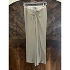 Vintage Y2k Wet Seal Scrunch String Lounge Pants Flare Low Rise Satin Small S 