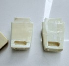 Vintage Native American Alaskan Inuit Carved Ivory Watch Band Pieces With Eagles