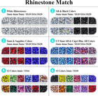 Hotfix Rhinestones Applicator Kit With 11000pcs Hot Fix Crystals 3mm 4mm 5mm  Be