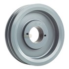 Cast Iron 6  Dual Groove Pulley 2 Belt A Section 4l With 1  Sheave Bushing