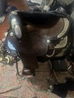 17in Western Show Saddle Unknown Maker Excellent Condition