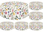  Pcs Plastic Round Tea Party Tablecloths 70  Floral Table Flower 6 Colorful
