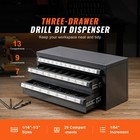 Drill Bit Dispenser Organizer Cabinet Three-drawer For 1 16in To 1 2in