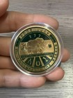 Lucky Four Leaf Clover Coin Gold Black Commemorative Coin Good Luck Souvenir