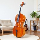 4 4 Full Size Beginner Acoustic Cello Set - Student Natural Bag Bow Rosin