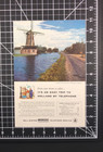 1956 Bell System Overseas Telephone Service Rotterdam Holland Vintage Print Ad