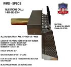 Wall Mount Beer Dispenser 4 Faucets- Steel Draft Beer Tower Made In Usa- Wmd15-4