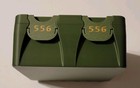 556  223 Ammo Box Snap Lock 100 Rd Large 3d Printed Storage Olive Green Gold Pla