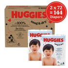 Huggies Snug   Dry Baby Diapers  Size 6  35  Lbs   144 Count