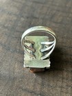 Vintage Spiny Oyster Sterling Ring Signed D Clark Navajo Southwestern Sz 7 25