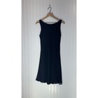 Vintage Y2k Jump Black Fit   Flare Dress 11 12 Usa Made Soft Grunge Goth Party