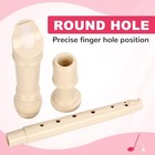 Soprano Recorder Instrument Kids Student Fingering 8 Hole Flute Beginner Beige 