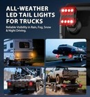 Wireless Bluetooth Magnetic Trailer Lights  Fast Charging Led Trailer Black