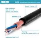 1 To 25 ft Mogami 2534 Neutrik Gold Rca To Rca Male Stereo Star Quad Pair Cable