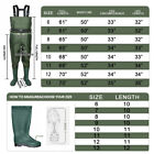 Waterproof Chest Waders Nylon 2-ply Rubber Bootfoot 6-13 Size Hunting Fishing